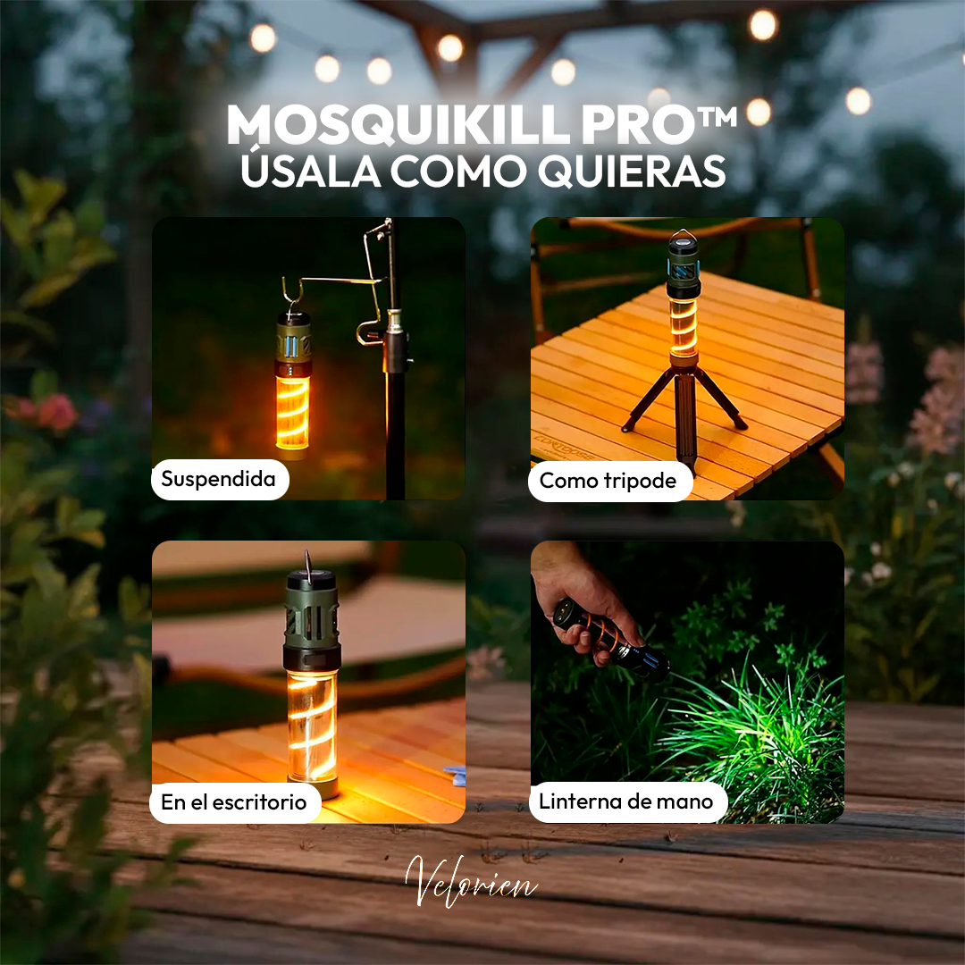MosquiKill Pro™ - Dile adiós a los mosquitos este verano con la lampara repelente 3 en 1