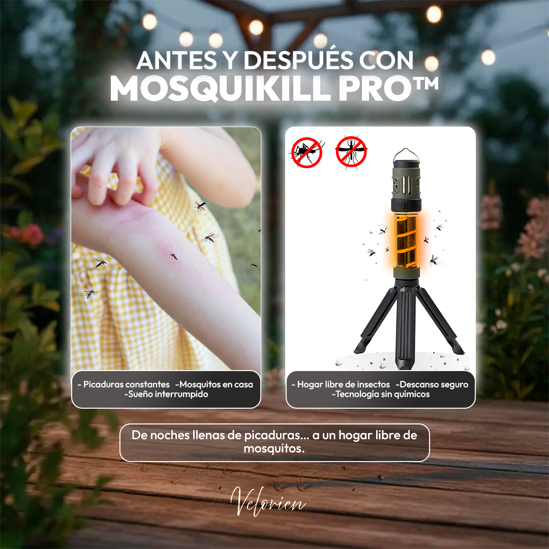 MosquiKill Pro™ - Dile adiós a los mosquitos este verano con la lampara repelente 3 en 1